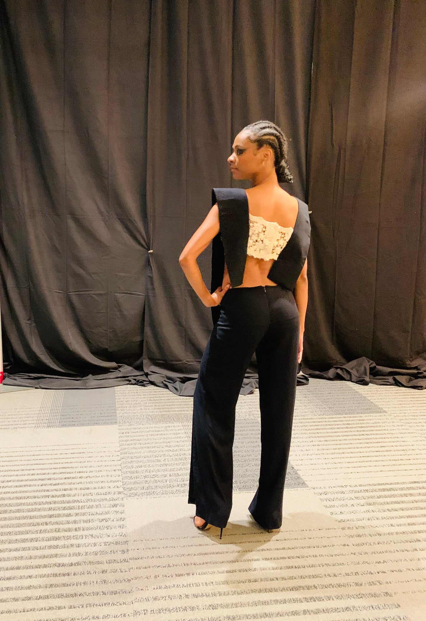 Anastasi Fashion design – Midnight Eclipse Jumpsuit (Back at Columbus Fashion Week)