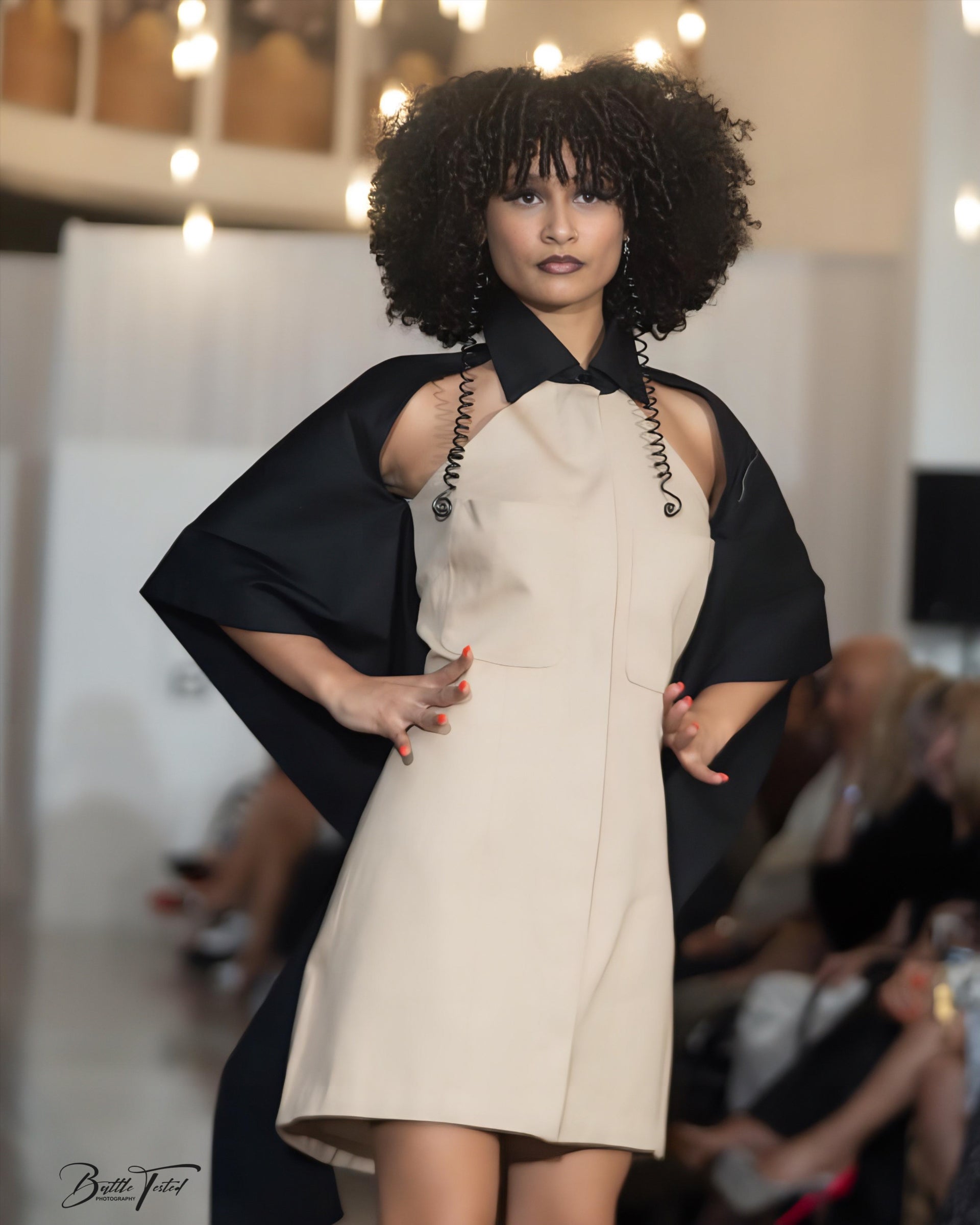 shift dress runway Original Print Shift Dress with Japanese Silk