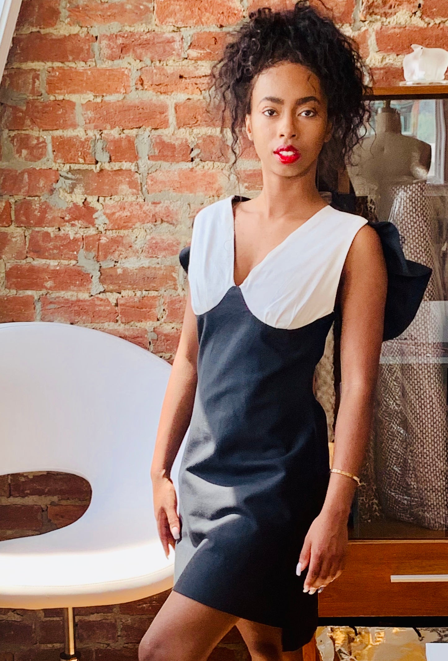 Anastasi Fashion design – Butterfly Dress (Front Stance)