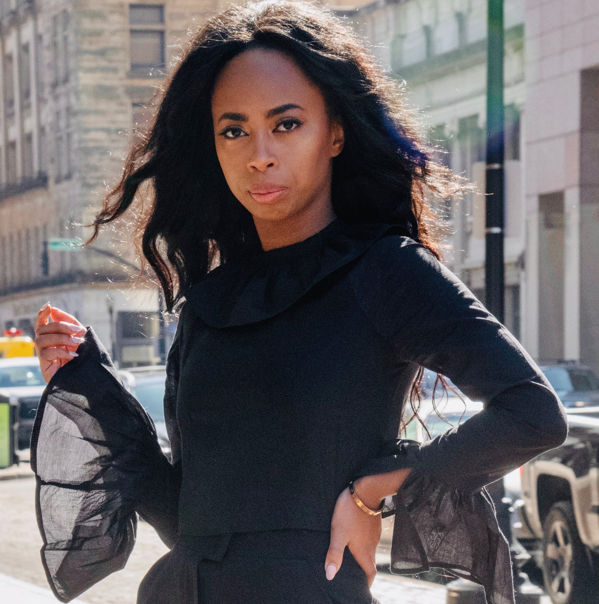 Anastasi Fashion design – Cafe Espresso Top (Front Stance)