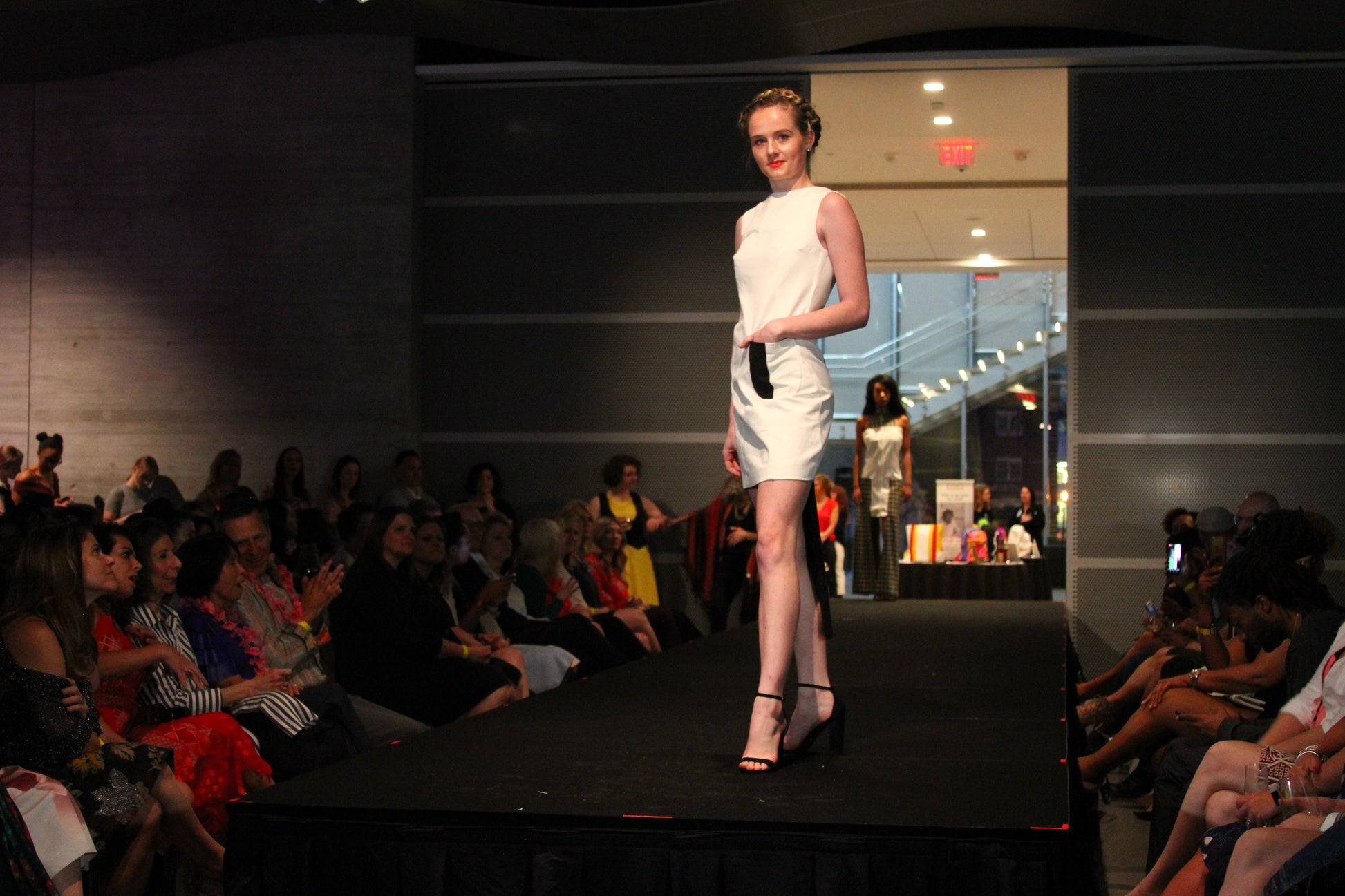 Anastasi Fashion design – Eclipse Dress (Front Stance)