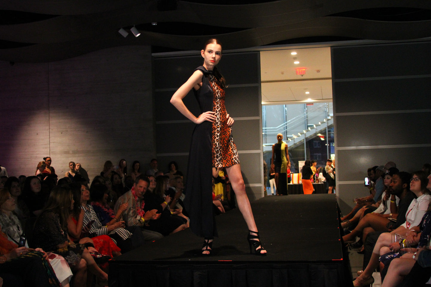 Anastasi Fashion design – Hooded Leopard Dress (Side)