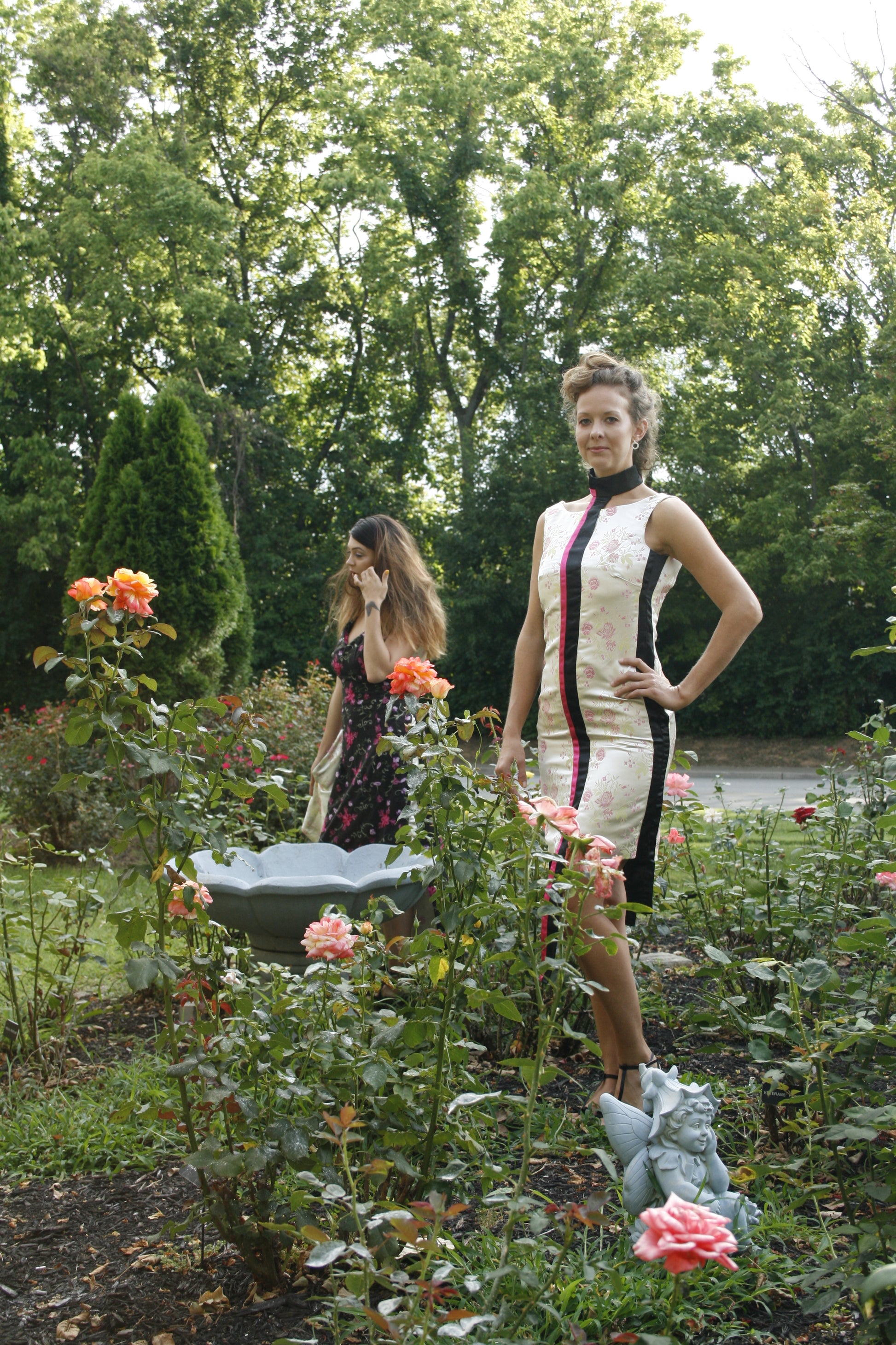 Anastasi Fashion design – Spring Choker Dress (Front Stance)